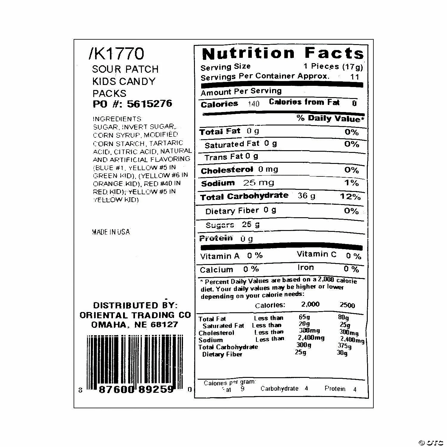 Wholesale 🔥 Sour Patch Kids® 🎉 Candy Packs - 80 Pc. ❤️ 3 Wholesale 🔥 Sour Patch Kids® 🎉 Candy Packs - 80 Pc. ❤️ - Image 3