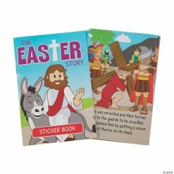 Cheap ❤️ The Easter Story Sticker Books - 12 Pc. ✔️