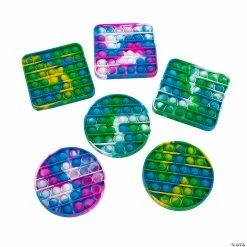 New โ Tie Dye Lotsa Pops Popping Toys - 6 Pc. ๐