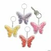 Best Sale ✨ Transparent Confetti Butterfly Keychains - 12 Pc. ⭐