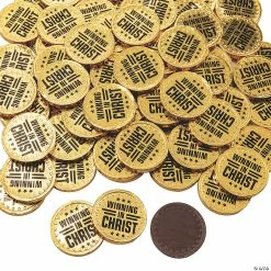 Best Pirce ⌛ Winning in Christ Gold Chocolate Coins - 76 Pc. ⭐